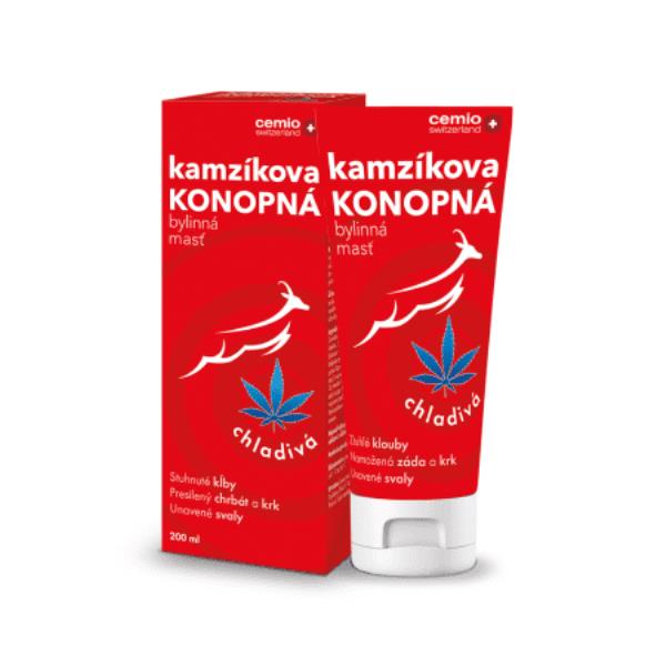 CEMIO Kamzíkova konopná masť chladivá 200 ml CEMIO Kamzíkova konopná masť chladivá 200 ml