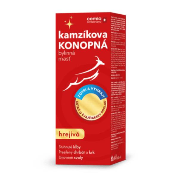CEMIO Kamzíkova konopná masť hrejivá + súťaž 200 ml CEMIO Kamzíkova konopná masť hrejivá + súťaž 200 ml